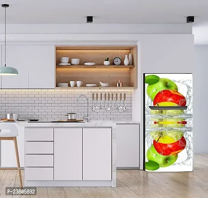 Psychedelic Collection Fruits Water Splash Decorative Fridge Sticker(Multicolor Vinyl 120X60)-SD_PCFS378-thumb5