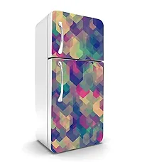 Psychedelic Collection Vinly HD 3D DesingDecorative Extra Large PVC Vinyl Fridge Sticker (Multicolor, 60 cm X 160 cm)_PCFS123_WP-thumb1