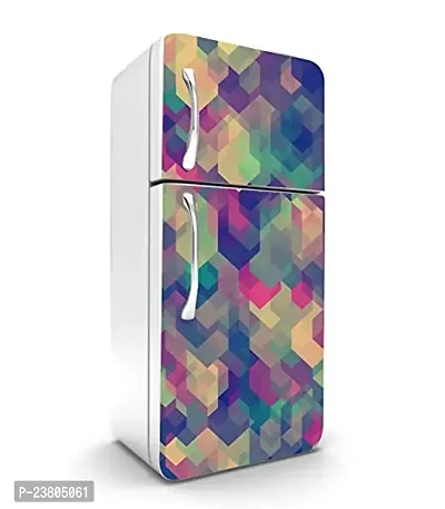 Psychedelic Collection Vinly HD 3D DesingDecorative Extra Large PVC Vinyl Fridge Sticker (Multicolor, 60 cm X 160 cm)_PCFS123_WP-thumb2