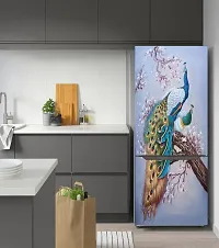 Trendy Fridge Sticker Beautiful Peacock Sticker For Fridge Wrap Decorative Sticker (Pvc Vinyl 60X160)-Psypcfs338-thumb3