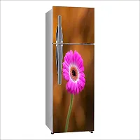 Psychedelic Collection Aster flowerDecorative Extra Large PVC Vinyl Fridge Sticker (Multicolor, 60 cm X 160 cm)_FD680_WP-thumb1