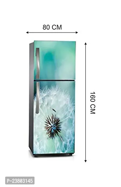 Psychedelic Collection Vinly 3D FlowerDecorative Extra Large PVC Vinyl Fridge Sticker (Multicolor, 60 cm X 160 cm)_PCFS85_WP-thumb5