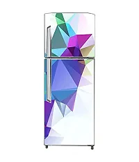 Psychedelic Collection HD Multicolor Diamond Cut Look Decorative Extra Large PVC Vinyl Fridge Sticker (Multicolor, 60 cm X 160 cm)_PCFS153_WP-thumb2