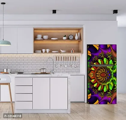 Trendy Abstract Design Colorfull Decorative Fridge Sticker Multicolor Vinyl 120X60-Sdpcfs441-thumb4