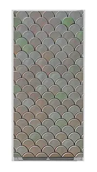 Psychedelic Collection Decorative Abstract 3D circuler Design Wallpaper Poster Extra Large Fridge Sticker Double Single Door Decorative Fridge Sticker (PVC Vinyl, Multicolor, 60 cm X 160 cm)-thumb1