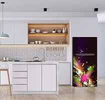 Psychedelic Collection Abstract Colourfull Design Fridge Wrap Decorative Sticker (120 CmX60Cm)-thumb3