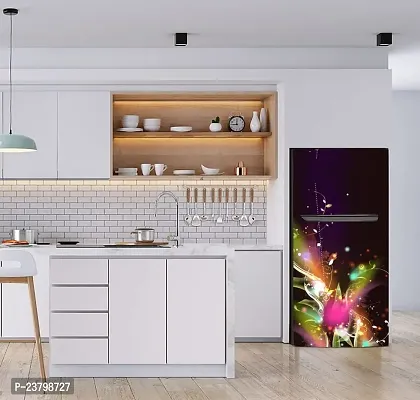 Psychedelic Collection Abstract Colourfull Design Fridge Wrap Decorative Sticker (120 CmX60Cm)-thumb4