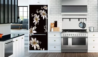 Trendy Abstract Design Colourfull Flower Fridge Sticker Fridge Wrap Decorative Sticker (Pvc Vinyl 160X60)-Psypcfs315-thumb2