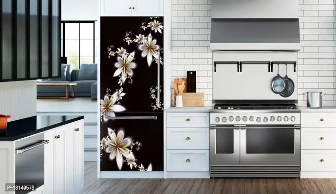 Trendy Abstract Design Colourfull Flower Fridge Sticker Fridge Wrap Decorative Sticker (Pvc Vinyl 160X60)-Psypcfs315-thumb3