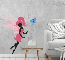 Psychedelic Collection Cute Fairy Decorative PVC Vinyl Wall Sticker (Multicolor, 91 cm X 96 cm)-thumb4