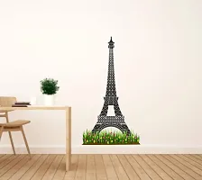 Psychedelic Collection Eiffel Tower Multicolor Self Adhesive Wall Sticker TC66-thumb1