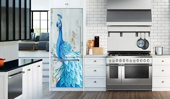 Trendy Fridge Sticker Beautiful Peacock Sticker For Fridge Wrap Decorative Sticker (Pvc Vinyl 60X160)-Psypcfs329-thumb2