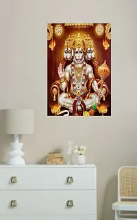 Psychedelic Collection Hanuman JI Multicolor Wall Posters 18x12-thumb2