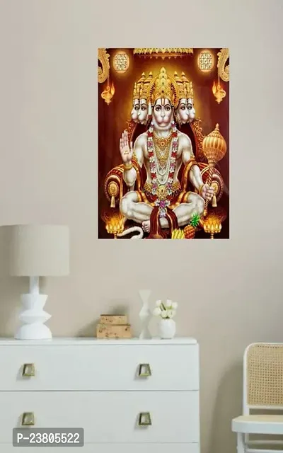 Psychedelic Collection Hanuman JI Multicolor Wall Posters 18x12-thumb3