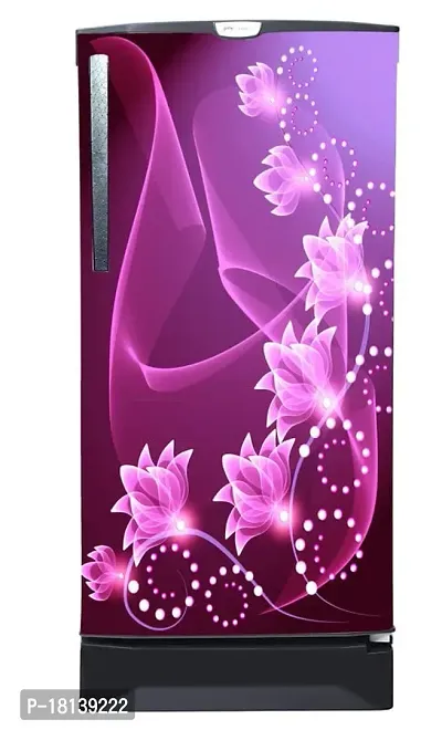 Trendy Abstract Design Coloufull Decorative Fridge Sticker (Multicolor Vinyl 120X60)-thumb2