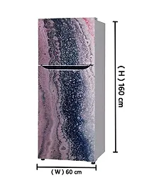 Psychedelic Collection 3D dots Bubble Paint Wallpaper Poster Adhesive Vinyl Sticker Fridge wrap Decorative Sticker Double Single Door Decorative Fridge Sticker (PVC Vinyl, Multicolor, 60 cm X 160 cm)-thumb2