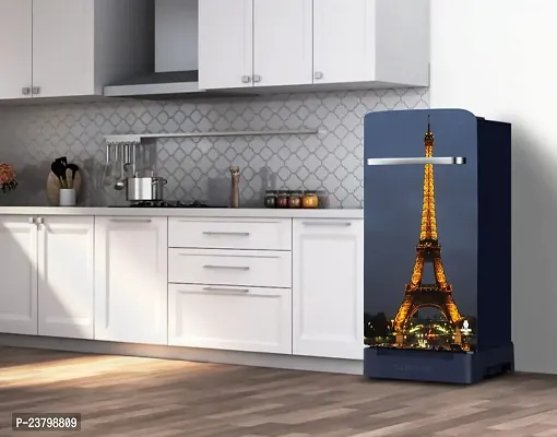 Psychedelic Collection - Vinly Eiffel Tower Decorate with Lighting Self Adhesive Vinyl Sticker Fridge wrap Decorative Sticker (PVC Vinyl Covering Area 60 cm X 160 cm )HK-thumb5