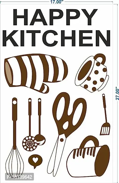 Trendy Happy Kitchen Large Self Adhesive Sticker Size-50Cm*70Cm-thumb3