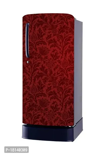 Trendy Abstract Design Decorative Colourfull Fridge Sticker (Multicolor Vinyl 120X60)-Sdpcfs397