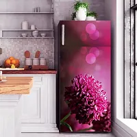 Trendy Abstract Design Coloufull Flower Decorative Fridge Sticker (Multicolor Vinyl 120X60)-thumb2