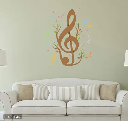 Trendy Creative Music Symbols Wall Sticker Multicolor Pvc Vinyl 75X70 Cm-thumb2