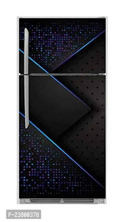 Advait Designs Decorative 3D Design with colourfull dots with Black Background Abstract Extra Large Fridge Sticker (PVC Vinyl Covering Area 61cm X 160cm )-MFN-thumb4