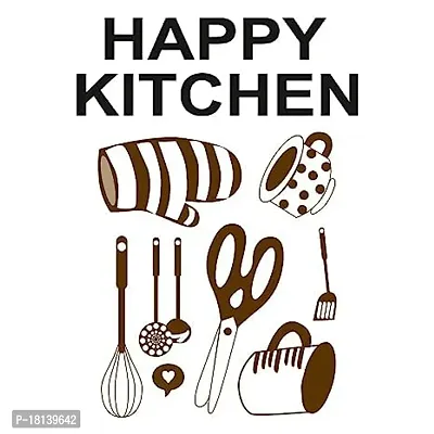 Trendy Happy Kitchen Large Self Adhesive Sticker Size-50Cm*70Cm-thumb2