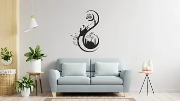 Psychedelic Collection Decorative Black Decal Islamic Tomb Wall Sticker  Decal Colour Black Matte Finish PVC Vinyl 60X90-thumb4