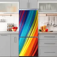 Psychedelic Collection Abstract Decorative Multicolour taxture Extra lardge Fridge Sticker for Fridge Decor (PVC Vinyl, Multicolor, 60 cm X 160 cm)-thumb4