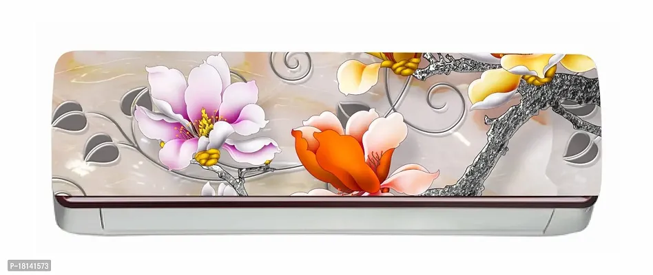 Trendy Decorative Flower Ac Sticker (Multicolor Pvc Vinyl 30X91)-Ac305-thumb0