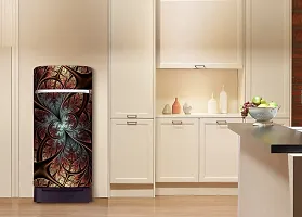 Psychedelic Collection Abstract Design Decorative Coloufull Fridge Sticker(Multicolor Vinyl 120X60)-SD_PCFS375-thumb3