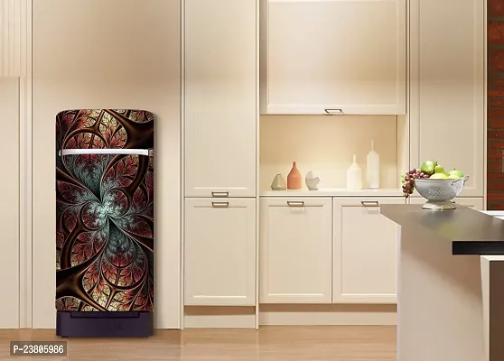 Psychedelic Collection Abstract Design Decorative Coloufull Fridge Sticker(Multicolor Vinyl 120X60)-SD_PCFS375-thumb4