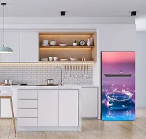 Psychedelic Collection - Vinly Water Drop in A Pond Self Adhesive Vinyl Sticker Fridge wrap Decorative Sticker (PVC Vinyl Covering Area 60 cm X 160 cm )HK-thumb3