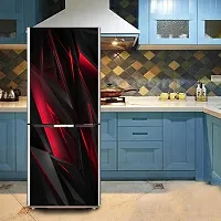 Trendy Gradient Red And Blackdecorative Extra Large Pvc Vinyl Fridge Sticker (Multicolor, 60 Cm X 160 Cm)-thumb3