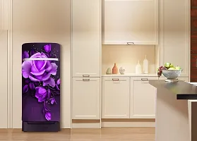 Psychedelic Collection Beautifull Coloufull Flower Decorative Fridge Sticker(Multicolor Vinyl 120X60)-thumb3