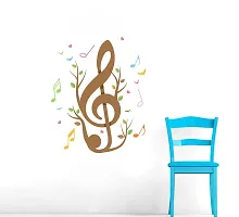 Trendy Creative Music Symbols Wall Sticker Multicolor Pvc Vinyl 75X70 Cm-thumb2