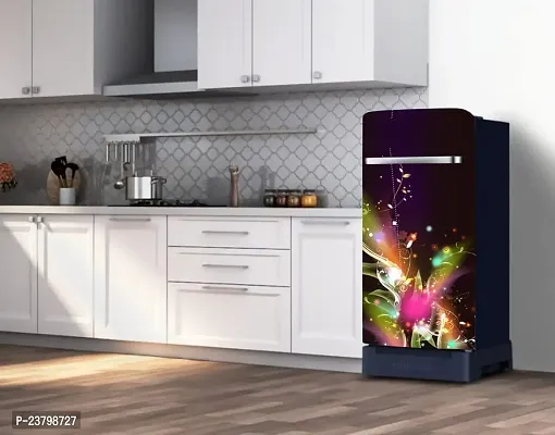 Psychedelic Collection Abstract Colourfull Design Fridge Wrap Decorative Sticker (120 CmX60Cm)-thumb5