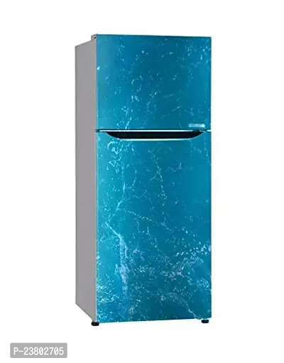 Psychedelic Collection Blue Water Sky Decorative Extra Large PVC Vinyl Fridge Sticker (Multicolor, 60 cm X 160 cm)-thumb4