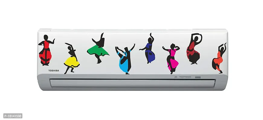 Trendy Multi Color Decorative Air Conditioner Sticker - Ac Stickerpcac112-thumb0