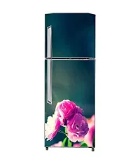 Psychedelic Collection Vinly 3D Colourful FlowerDecorative Extra Large PVC Vinyl Fridge Sticker (Multicolor, 60 cm X 160 cm)_PCFS79_WP-thumb2