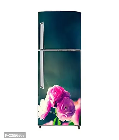 Psychedelic Collection Vinly 3D Colourful FlowerDecorative Extra Large PVC Vinyl Fridge Sticker (Multicolor, 60 cm X 160 cm)_PCFS79_WP-thumb3