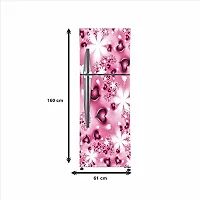 Trendy Decorative Qute Heartspink Abstract Effect Fridge Wallpaper Poster Self Adhesive Vinyl Fridge Wrap Decorative Wall Sticker (Pvc Vinyl, Multicolor, 60 Cm X 160 Cm)-thumb3