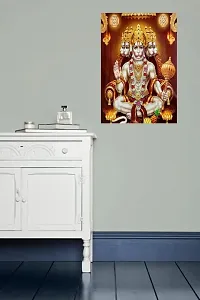 Psychedelic Collection Hanuman JI Multicolor Wall Posters 18x12-thumb3