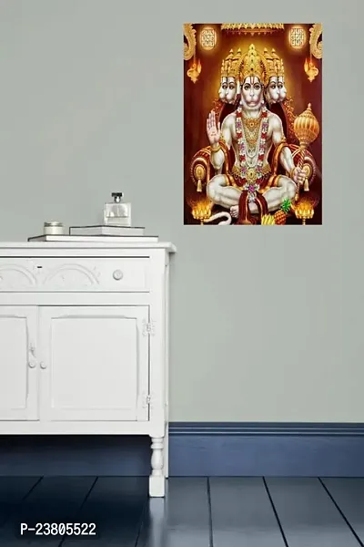 Psychedelic Collection Hanuman JI Multicolor Wall Posters 18x12-thumb4