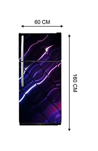 Psychedelic Collection HD Wave Look Decorative Extra Large PVC Vinyl Fridge Sticker (Multicolor, 60 cm X 160 cm)_PCFS158_WP-thumb3