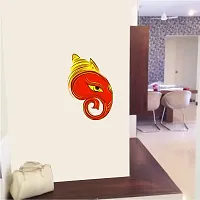 Psychedelic Collection Lord Shree Ganesha Decorative PVC Vinyl Wall Sticker (Multicolor, 60 cm X 41 cm)-thumb2