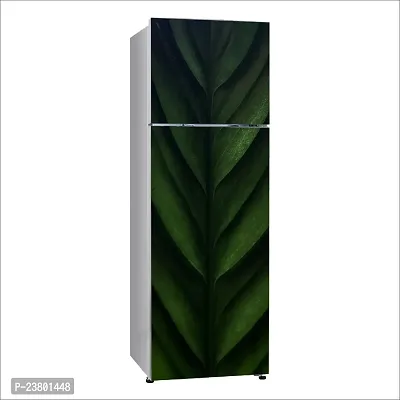 Psychedelic Collection Decorative Close up Plant stem Banana Leaf Biology Plant Extra Large Fridge Sticker Double Single Door Decorative Fridge Sticker (PVC Vinyl, Multicolor, 60 cm X 160 cm)-thumb2