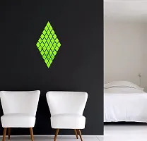 Trendy Green Acrylic Decorative Multi Daimond Set Mirror Wall Sticker Hexagon Mirror, Hexagon Mirror Wall Stickers, Mirror Stickers For Wall Large Size, Sticker Mirror-thumb1