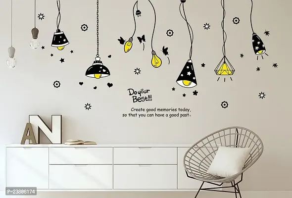 Psychedelic Collection Wall Sticker for Living Room (Light on!, Ideal Size on Wall: 175 cm x 85 cm)-thumb4