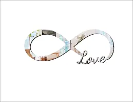 Psychedelic Collection Beautiful Love Mirror Silver Acrylic Sticker Hexagon Mirror, Hexagon Mirror Wall Stickers, Mirror Stickers for Wall Large Size, Sticker Mirror-thumb2